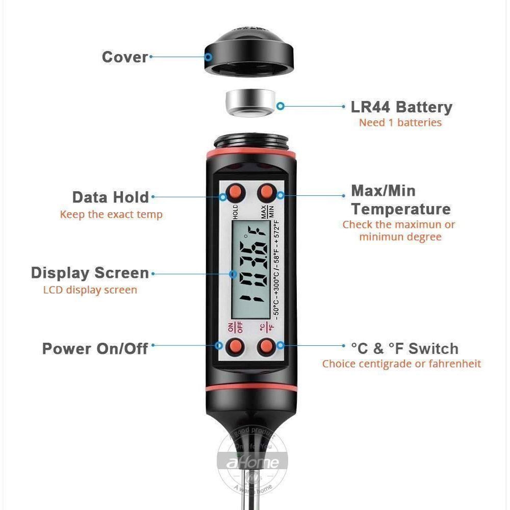 Altro per la casa: Digital Thermometer Fleisch Grill Milch Küche Baby – Nuovo e nell'imballaggio originale da Chiasso venduto da online.shop 3