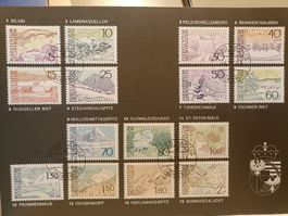 Liechtenstein Briefmarken 1973 Tourismuslandschaften Top