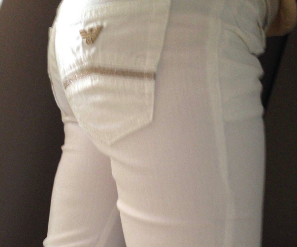 Armani Jeans: Armani Jeans Blanc/Weiße 26/IT40 – Nuovo (secondo la descrizione) da Versoix venduto da annavm29 4