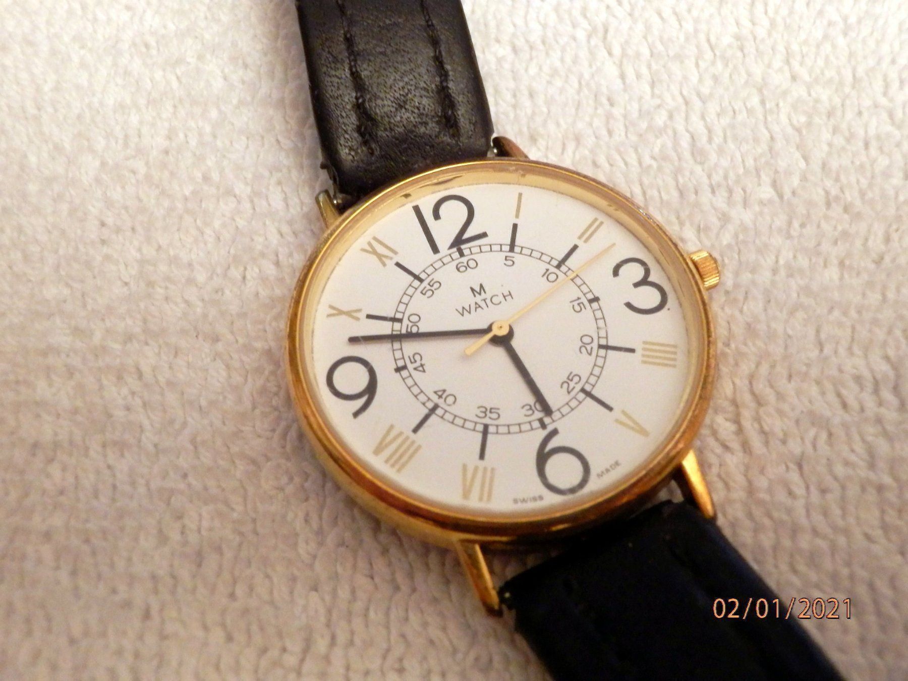 Mondaine Uhren: M-Watch, Mondain, Herren, Quartz, 34mm – Gebraucht aus Ueberstorf von dinbau 5