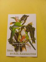 Timbre rare Congo - Perroquets, Axel Amuchastegui 2005