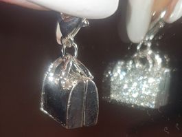 Charm-Anhänger, Handtasche mit Strass, Bling Bag Charm, 👜