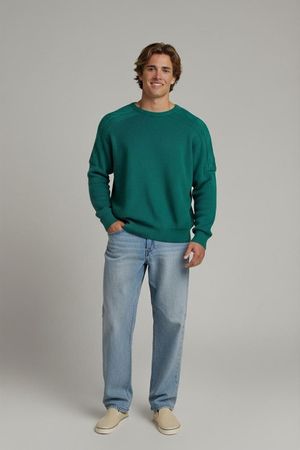 Eco Line by Setebello Grüner Strickpullover - Hergestellt