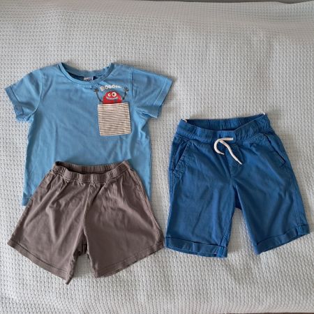 Kinder Kleiderset Pyjama/shorts. Gr 110/116