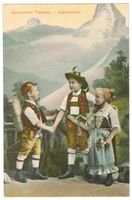 AK Appenzeller Trachten 1917, gel. von Speicher nach Kloten