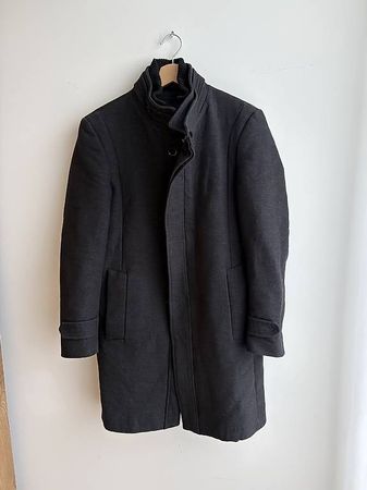 Zara Man Mantel Schwarz Gr. M Herren