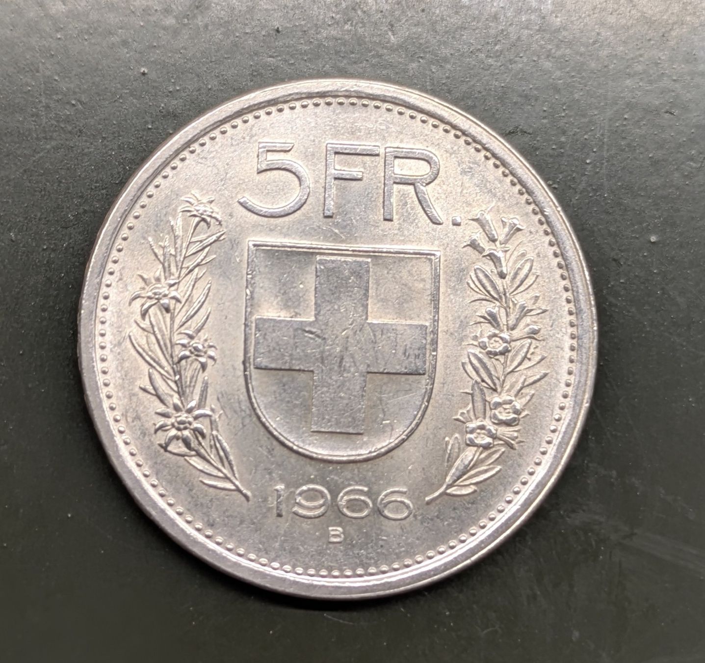 Tutti le monete: 5 Fr. Münze CH 1966 Silber – Usato da Zetzwil venduto da Stritzi