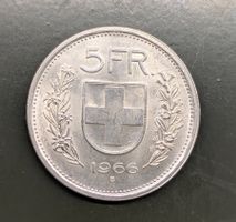 5 Fr. Münze CH 1966 Silber