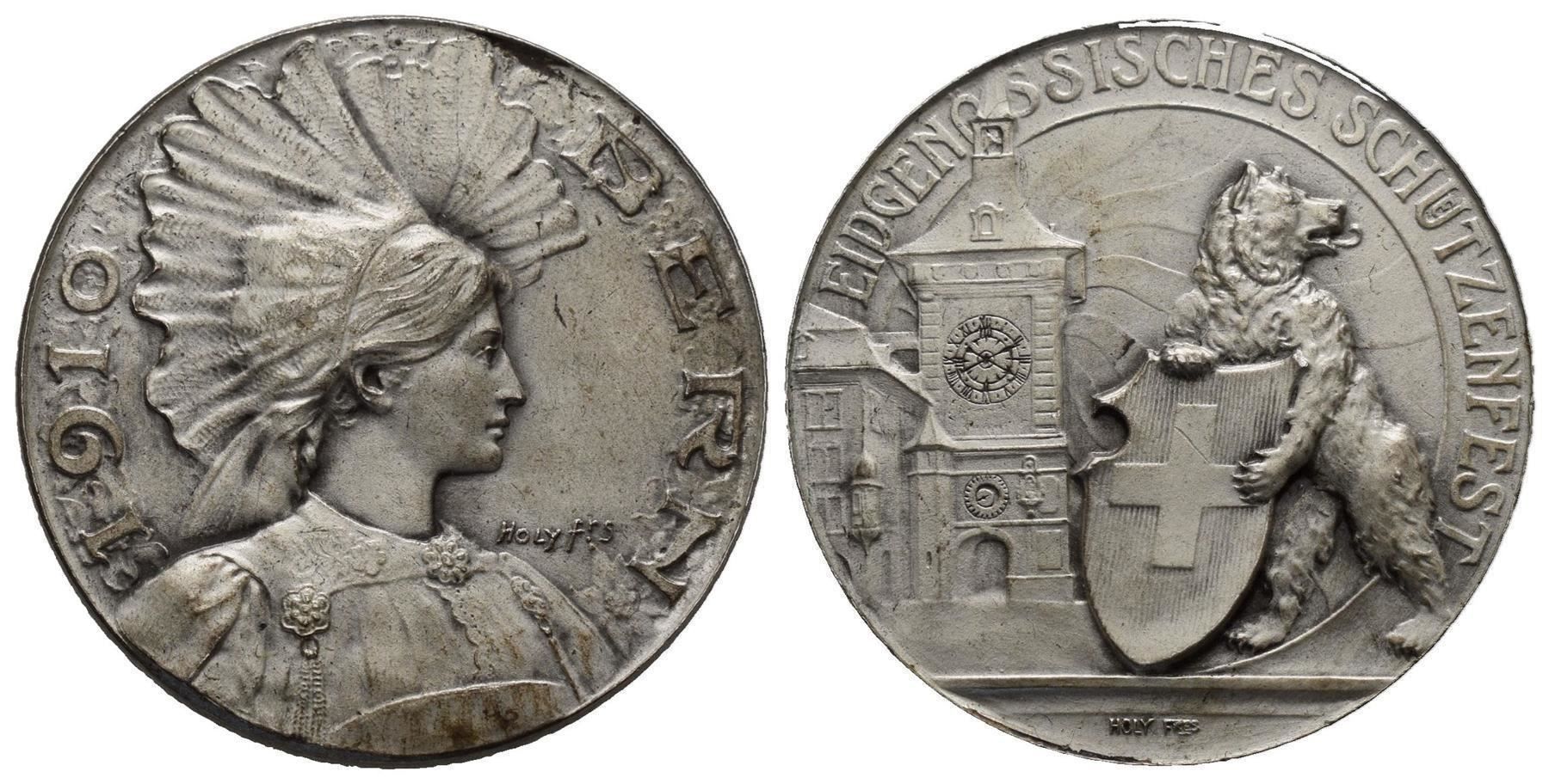 Medaglie: Bern 1910 , Silber matt  R:263c  /574 – Usato da Trimbach venduto da Solothurn1
