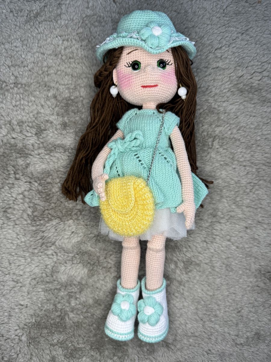 Bambole: Handgemachte Mädchenpuppe mit Kleid & Tasche – Nuovo e nell'imballaggio originale da Muttenz venduto da Sarina_nadine