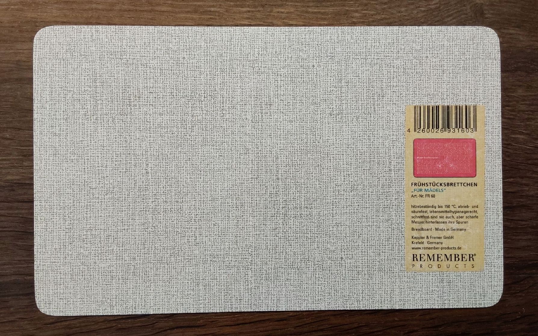 Piatti di portata: Frühstücksbrettchen Motiv Mädchennamen rosa – Usato da Köniz venduto da scopello12 2