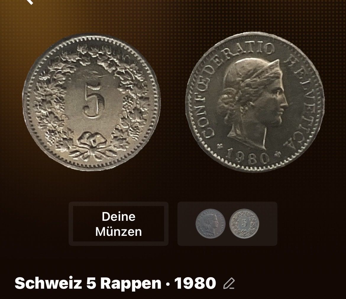 Tutti le monete: Rappen münze – Usato da Triesen venduto da Yellow1818 1