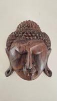 Buddha-Kopf aus Holz