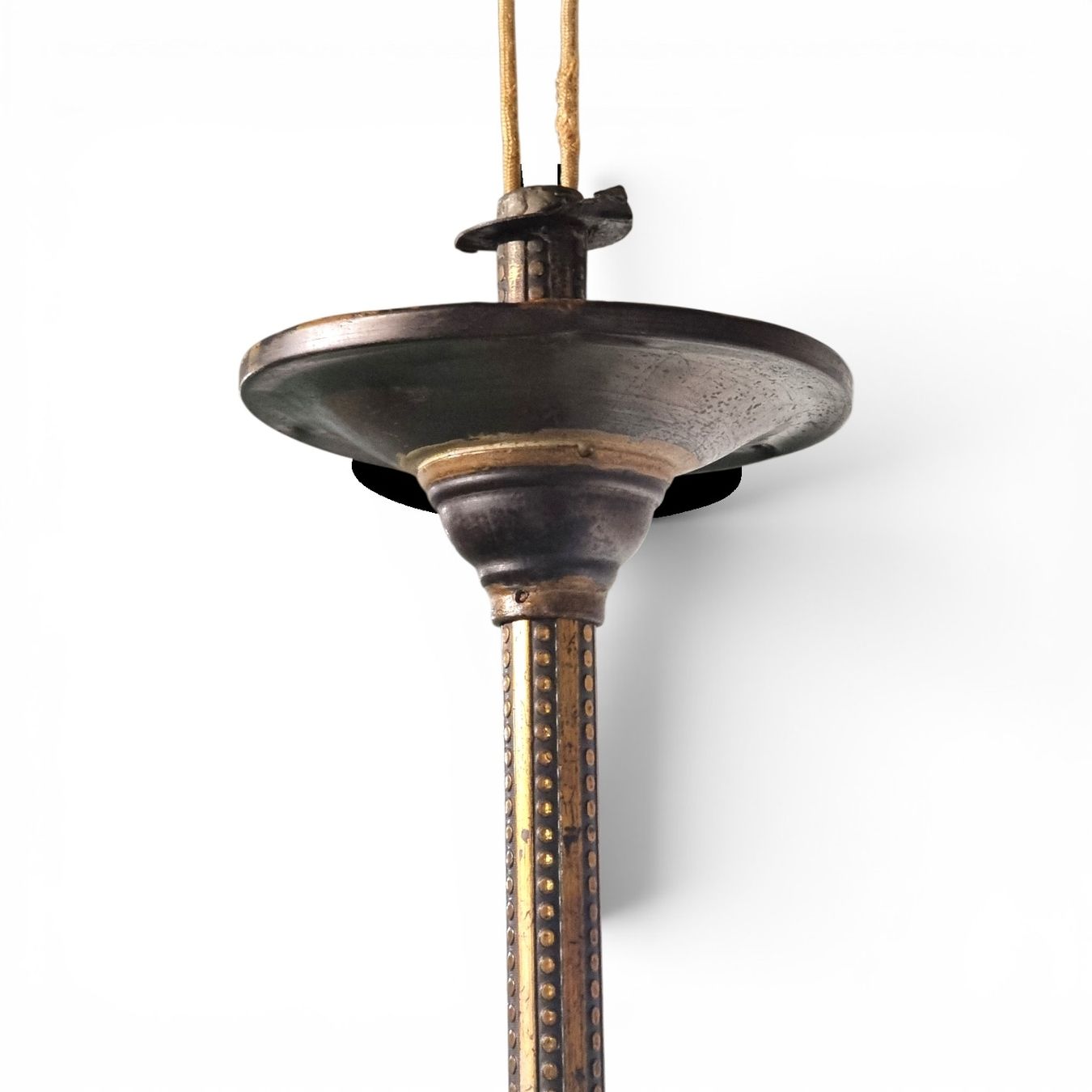 Kronleuchter & Deckenlampen: Deckenlampe mit 3 Schirmen antik Messing – Gebraucht aus Zürich von Pinogaudio 4