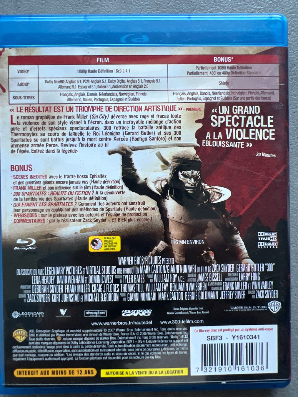 Tutti i DVDs: Blu-ray « 300 » – Usato da Bouveret venduto da Feelgoodtrading 1