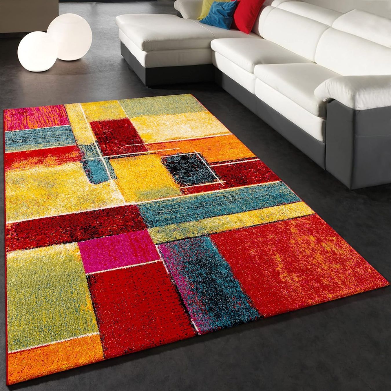 Tappeti: XXL Teppich Wohnzimmer Abstrakt Multicolor NEU – Nuovo e nell'imballaggio originale da Bern venduto da Miraitrading.ch