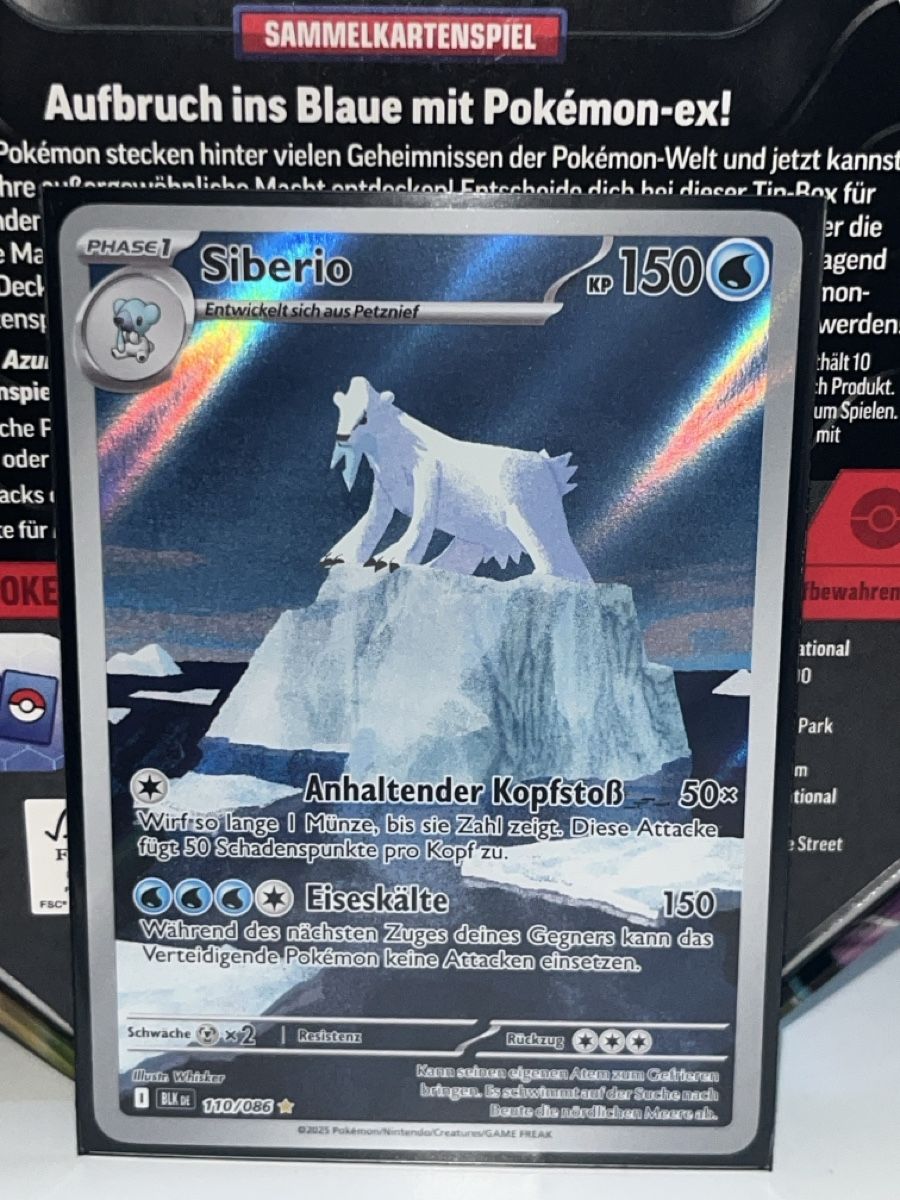 Pokémon Carte collezionabili: Sibirio Holo – Nuovo (secondo la descrizione) da Zürich venduto da ame_f9rx