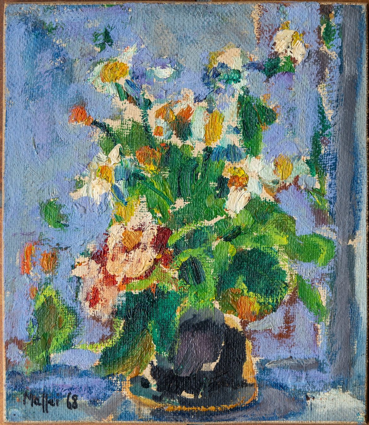 Dipinti: MAFFEI Gina - Studio di fiori - 1968 – Usato da Gordola venduto da Quimm