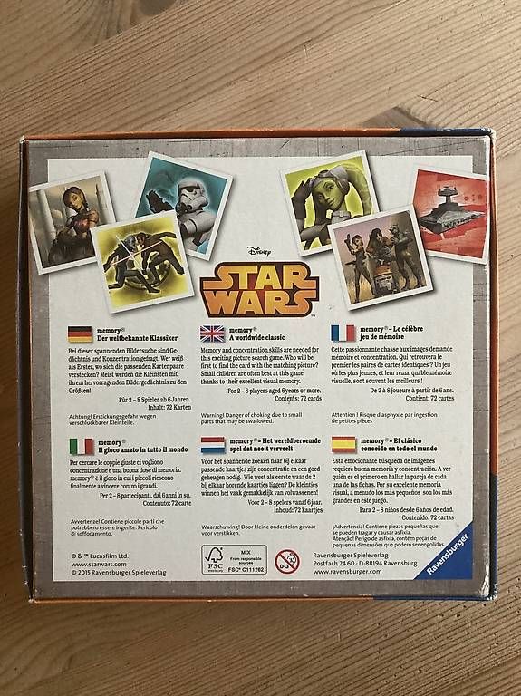 Ravensburger Jeux: Memory Star Wars – D'occasion à Luzern par sarafina2 2