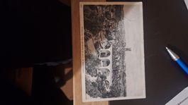 Antike Postkarte von Fribourg