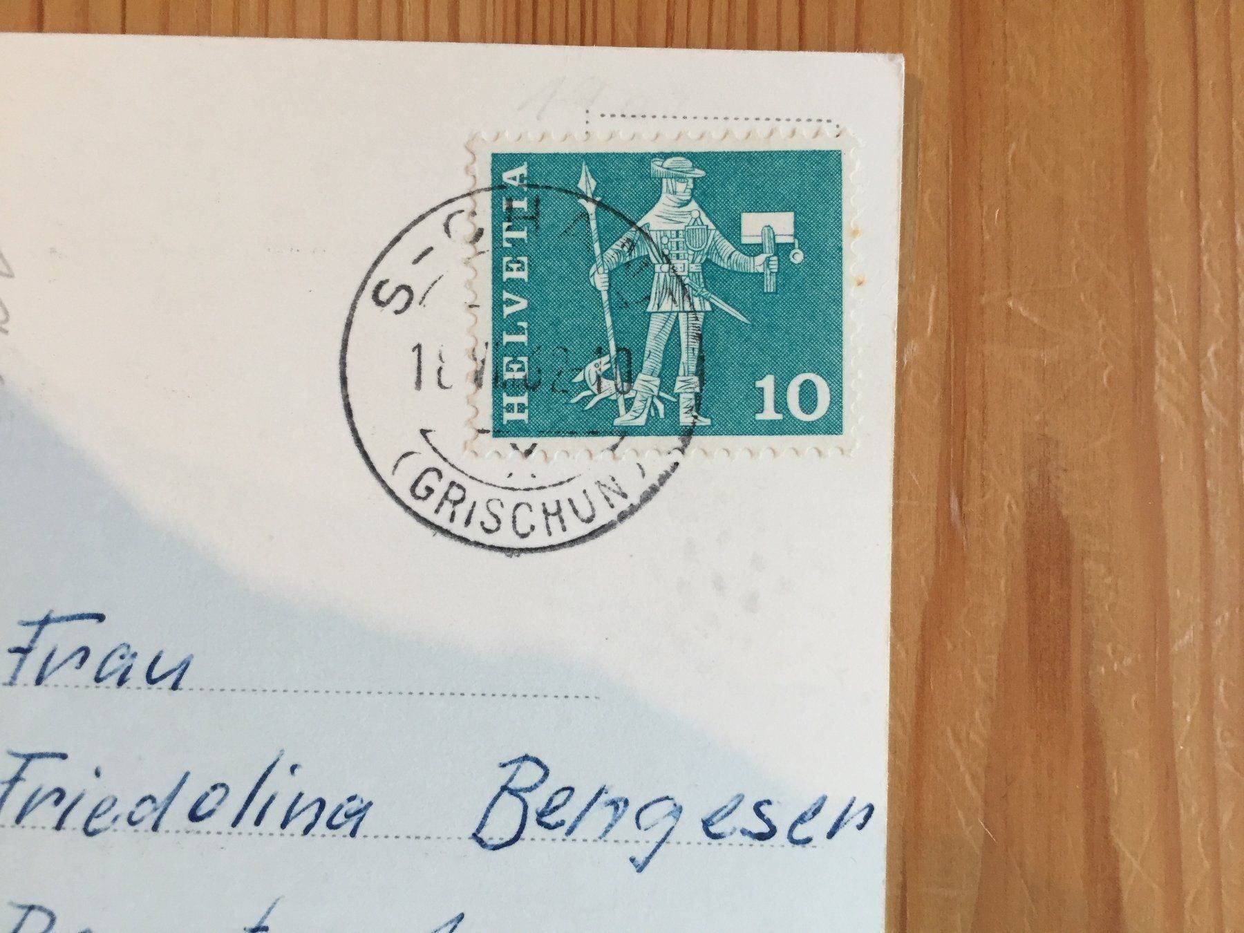 Ansichtskarten: S-chanf Oberengadin - AK 1962 – Gebraucht aus Oberuzwil von Henri09 1