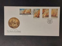 FDC Alderney: The Battle of La Hogue, 1992