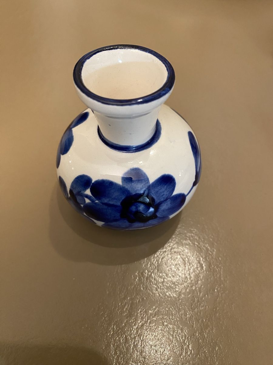 Vasi & Recipienti: Mini Keramik Vase mit Blumenmuster – Usato da Zürich venduto da VictoriaV01