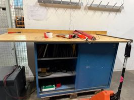 Werkzeugschrank mit Arbeitsplatte 140x75x100 cm