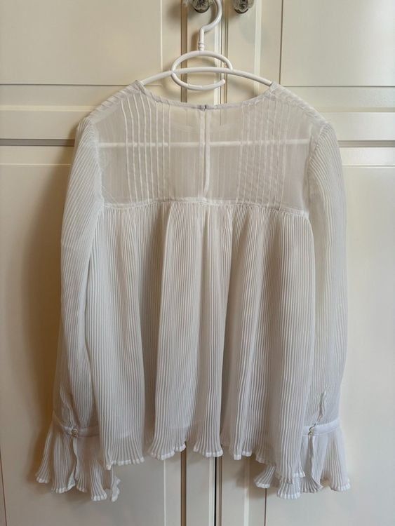 Zara Camicette: Weisse Bluse mit Puffärmel, Zara, M – Usato da Zürich venduto da Sera.13 2