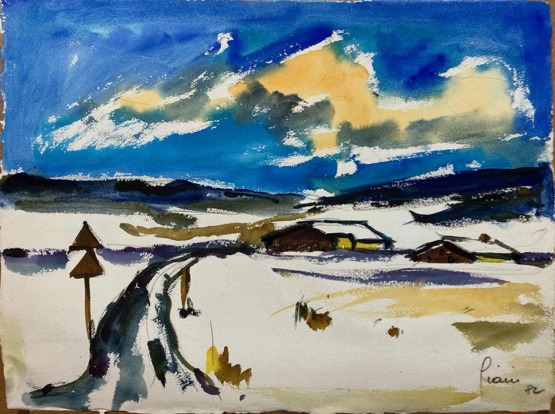 Dipinti: Giani Castiglioni Aquarell 1982 – Usato da grenchen venduto da Belarte