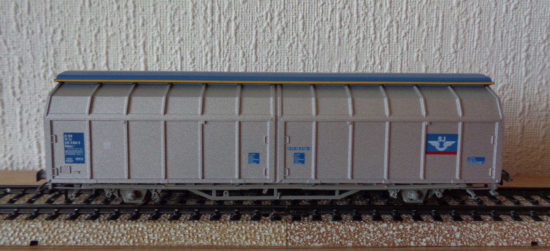 Roco Modellini di ferrovie: Roco 46456, Schiebewandwagen der SJ, H0 – Usato da Arbon venduto da lyres 2