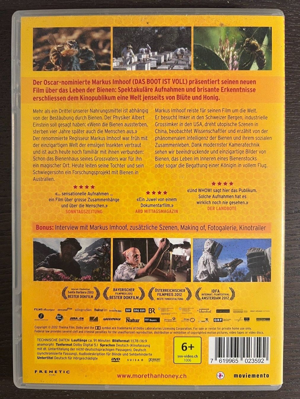 Alle DVDs: More Than Honey – Gebraucht aus Zürich von FilmFreunde 1