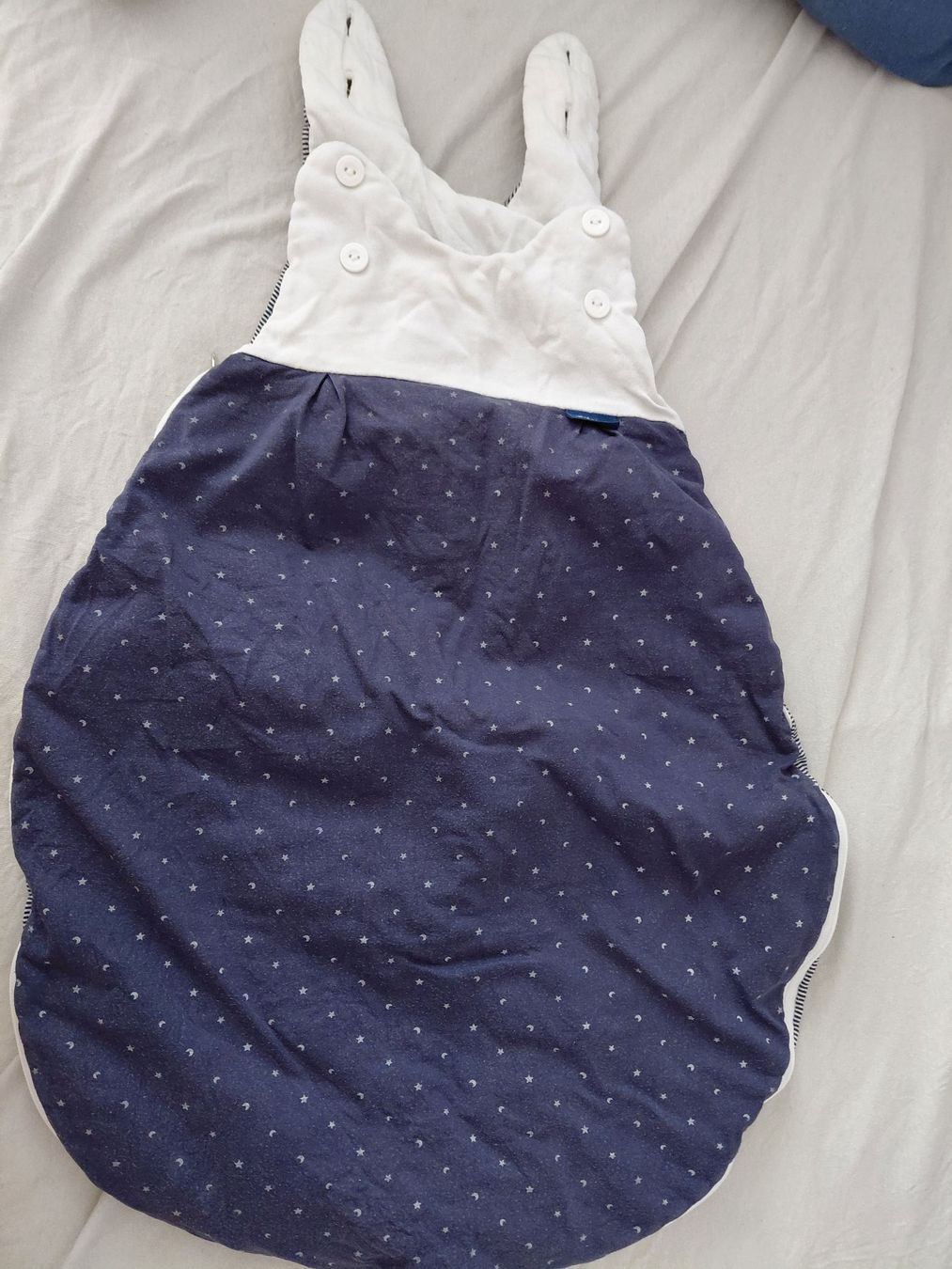 Alvi Schlafsäcke: Alvi Schlafsack 62/68 cm blau weiss – Gebraucht aus Teufen AR von JanineSG