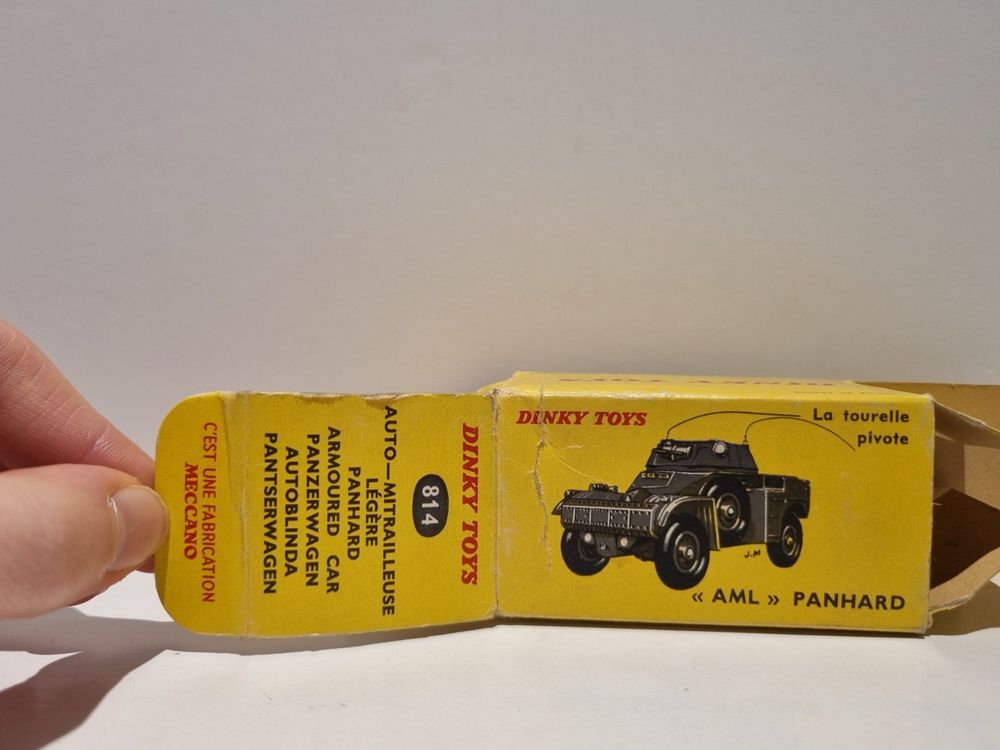 Dinky AML Panhard 814 - Véhicule Militaire Vert Métal - Neuf