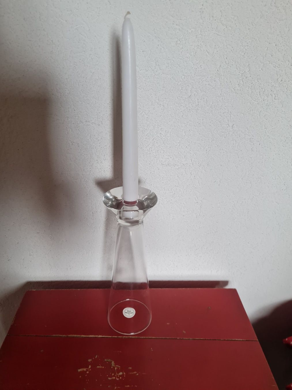 Glasi Hergiswil Kerzenständer: Glasi Hergiswil Kerzenhalter plus Vase – Gebraucht aus Münsingen von Cuci31