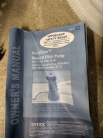 Intex Krystal Clear Filterpumpe Model 104 neuwertig