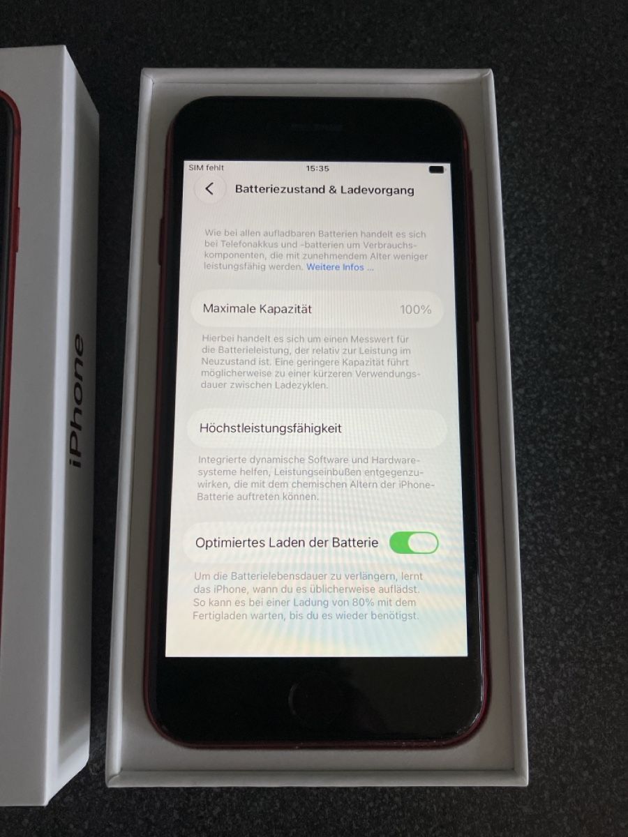 Apple Handys / Smartphones: iPhone SE, Red, 64GB 2022 – Gebraucht aus Basel von Fisterra1314 5
