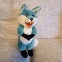 Vintage Topsy Fuchs Werbefigur Bankverein/UBS 38 cm