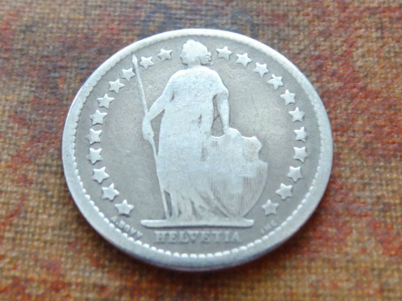 Tutti le monete: 1/2 Fr. 1878 (B) – Usato da Romanel-sur-Lausanne venduto da Swift13 1