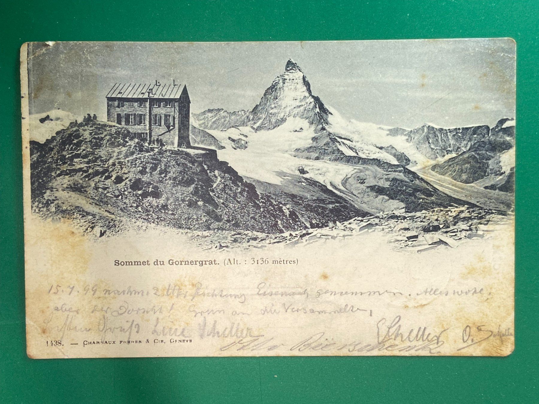 Ansichtskarten: Sommet du Gornergrat - 1899 – Gebraucht aus Steg VS von danwer74