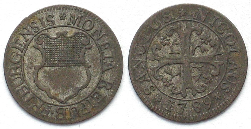 Tutti le monete: FREIBURG Halbbatzen 1789 Billon fast vz – Usato da Riehen venduto da sesambestcoins2004