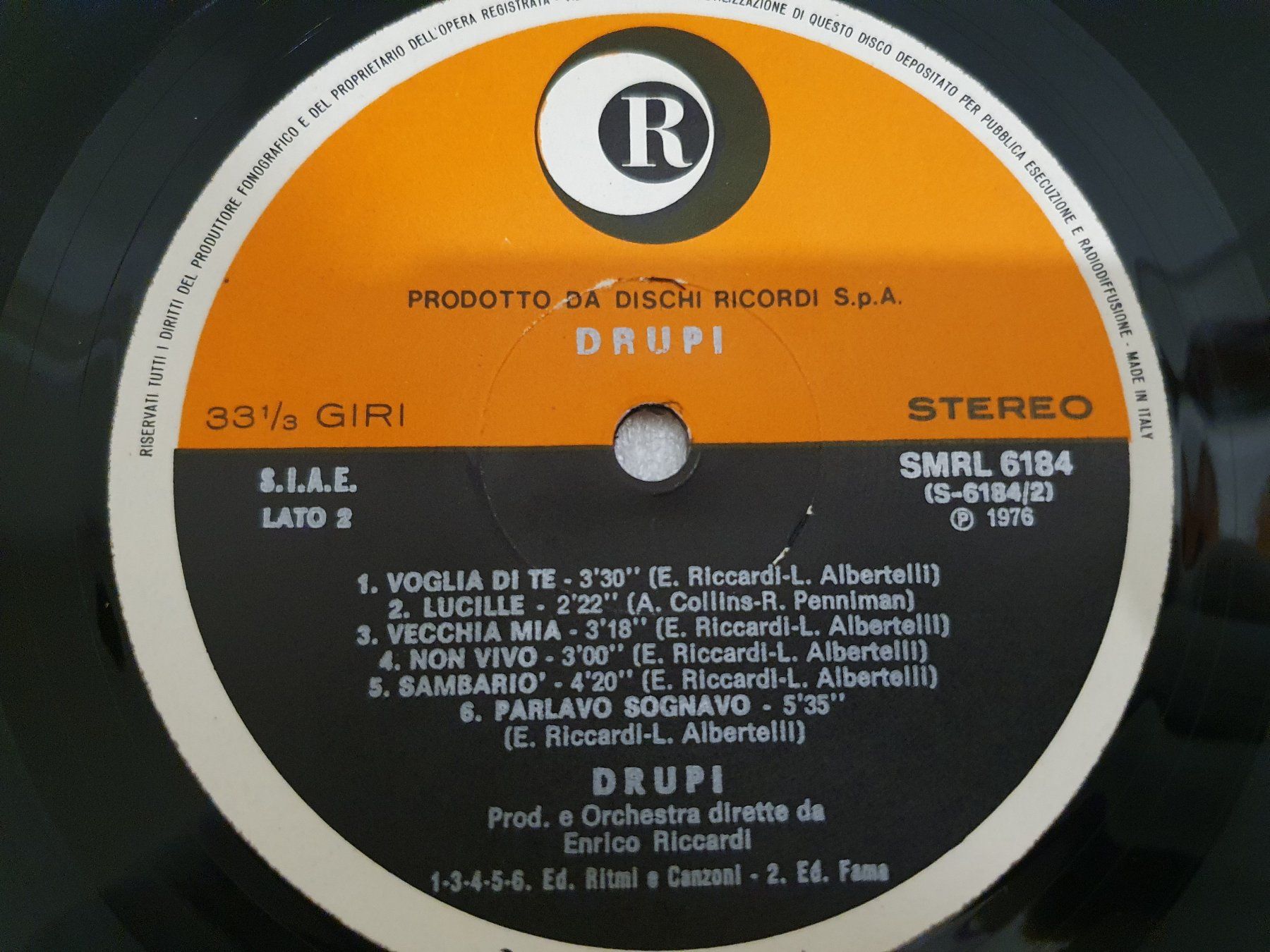 Dischi in vinile: Drupi – Drupi – Usato da Uster venduto da Vinyl-Leidenschaft 6