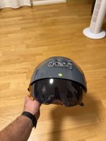 Motorradhelm Indian Design grau Grösse L neu