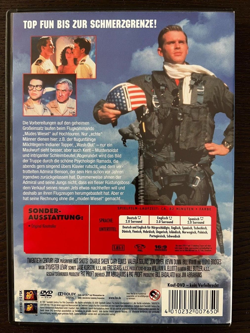 Tutti i DVDs: Hot Shots - Die Mutter aller Filme – Usato da Zürich venduto da FilmFreunde 1