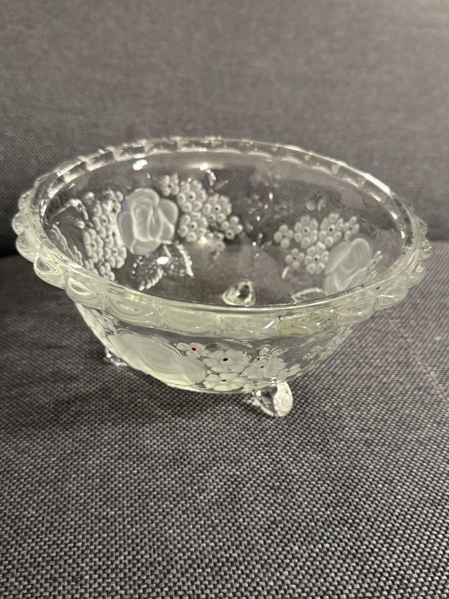 Walther Glas Ciotole: Glasschale Walther Glas Blumenmuster – Usato da Buchs SG venduto da and_d8tp 7