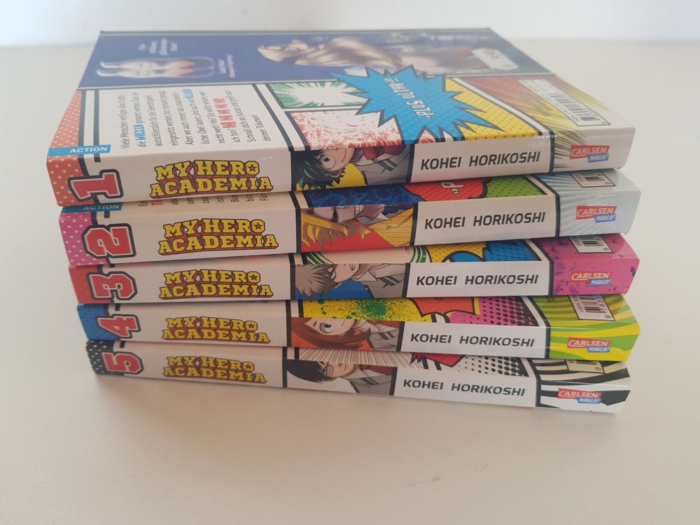Fumetti: 5x Manga My Hero Academia Comic Bücher 1 bis 5 - Neu – Nuovo (secondo la descrizione) da Bassersdorf venduto da retrolab 4