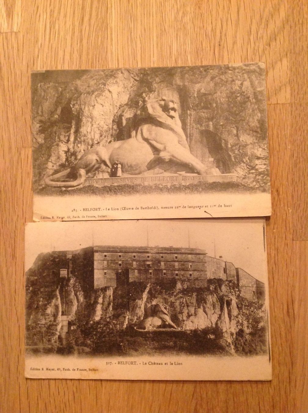 Cartoline postali: Deux carte postale de Belfort 1920 – Usato da Villars-sur-Glâne venduto da Graca03