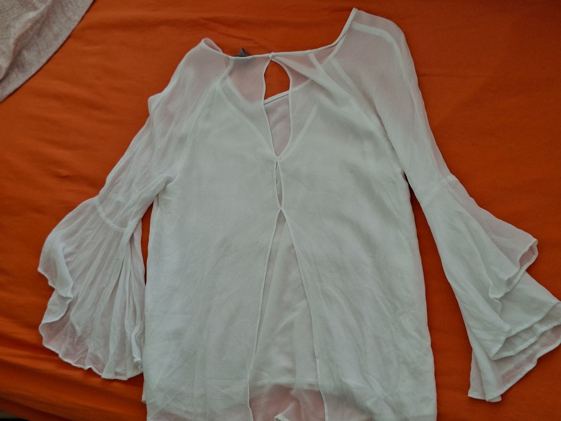H&M Camicette: Von H & M, Bluse Gr. 44, weiss – Nuovo e nell'imballaggio originale da Brüttisellen venduto da Tekla05 1