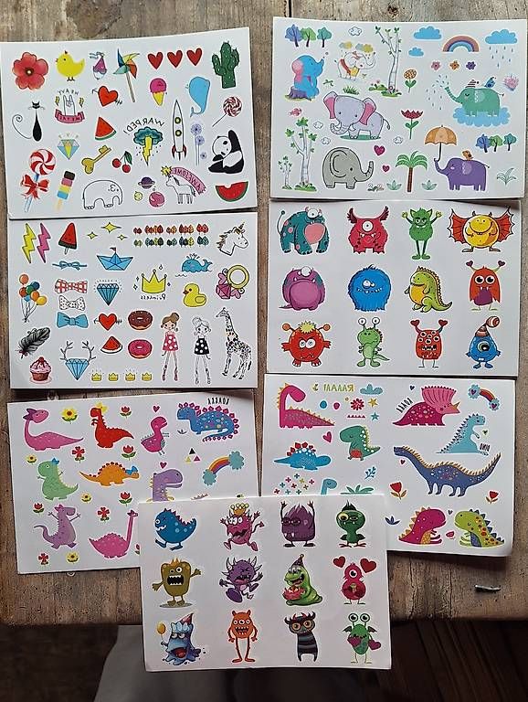 Sticker: Kinderset Backen, Kleberlen, Tattoo NEU – Usato da Rüti ZH venduto da la-93 1