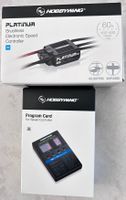 Hobbywing Regler Platinum Pro 60A und Programmierkarte